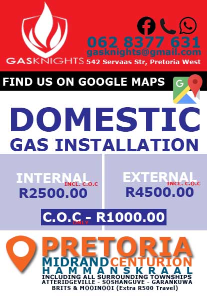 Gas Installation. Service and Repair. C.O.C